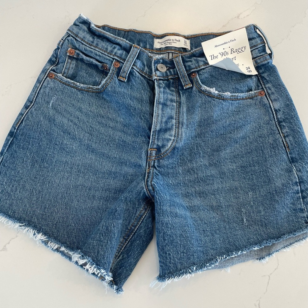 Blue Denim Baggy Shorts